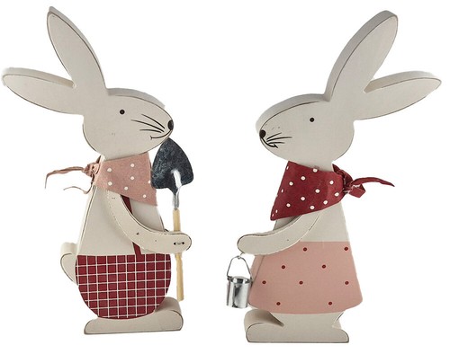 Deko holz hase - deko, mit
