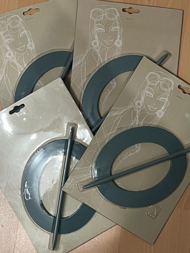Raffhalter gardinen oval - 4x,