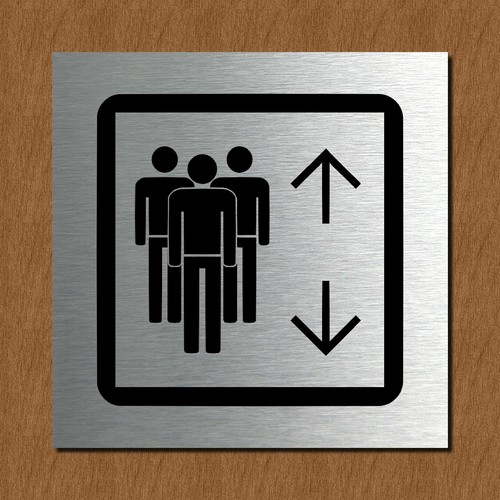 Schild türschild edelstahl - schild,
