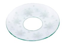 Glas-Kerzenmanschette Eis