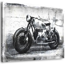Leinwand bild motorrad - leinwand,