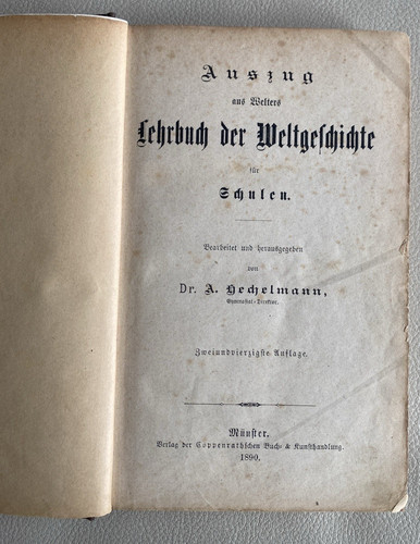 Antikes buch von 1890