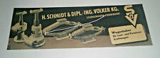 Alte Reklame Maschinenbau,Wagenheber Schmidt & Völker KG Schmalkalden um 1955?