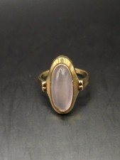 585/14K Gelbgold Ring · Vintage Ring mit Rosenquarz Ringröße 58er Top Preis ?