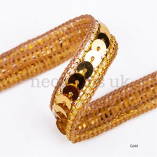 Einzeiliges Pailetten Band