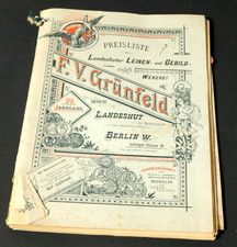 Alter Grünfeld Firmenkatalog