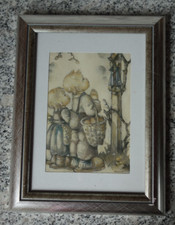 gerahmtes Hummel Wandbild "Bei