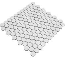 Mosaik weiss Knopfmosaik