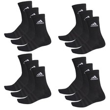 Adidas Cushioned Crew Socken Sportsocken Tennissocken 12 Paar schwarz DZ9354 