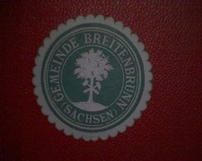 Siegelmarke Gemeinde  Breitenbrunn  ( Sachsen )  