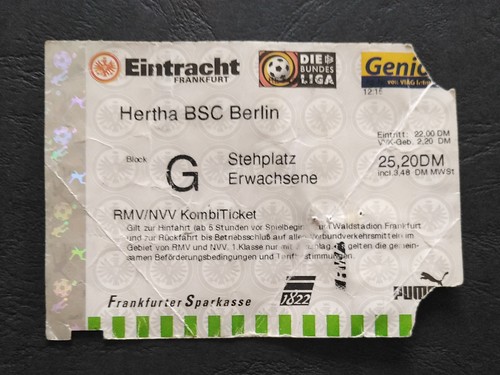 Ticket bundesliga 2000 - ticket, 2000/01