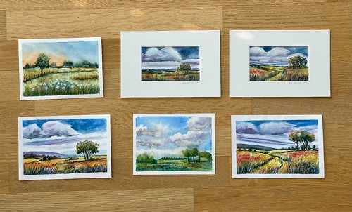 Aquarell landschaft - aquarell,