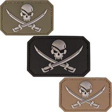 3D Patch Skull + Swords