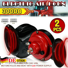 300DB 24V Elektrisch-Schnecken Klang Hupe Lufthorn Laut Horn Auto Fanfare LKW DE