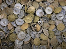 1x Stück Marine Uniform Knopf