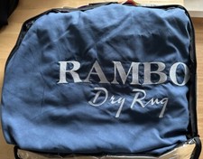 Rambo Dry Rug Supreme Abschwitzdecke mit Halsteil Navy Silver Gr. L * WIE NEU * 