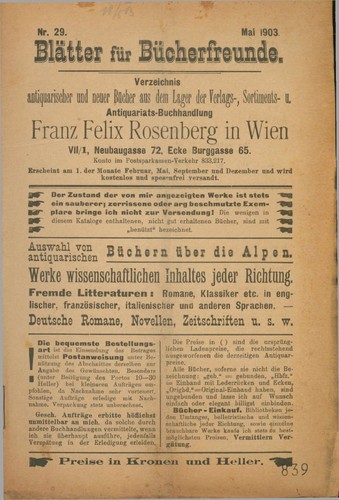 Blätter für bücherfreunde - blätter,