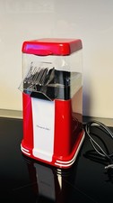 Retro Popcorn Maschine 1200W, Fettfrei, Rot