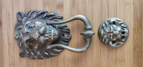 Türklopfer löwenkopf mit - türklopfer,