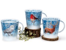 3er Set DUNOON Becher, Tassen Cairngorm MOONLIGHT Wintertiere 480ml Formano