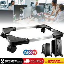 CPU Ständer Einstellbare Computer PC Ständer Büro Rollwagen Gerätewagen 4 Rädern