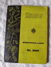 ORIGINAL Kramer KL200 Ersatzteilliste spare parts list Traktor tractor K70