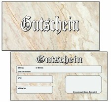 100 Geschenkgutscheine