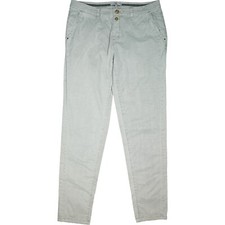 edc by Esprit 40 L32 Jeans Hose grau Damen Stretch Slim Leg Chino W32 weich samt