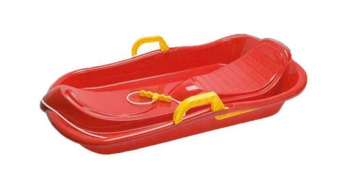 Red schlitten mit bremse - red,