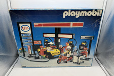 Playmobil 3434 Esso Tankstelle Klicky Werkstatt, Auto OVP Vintage Verpackung