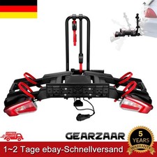 Fahrradträger für 2 Fahrräder / 2 E-Bikes Faltbarer Heckträger abklappbar +Rolle
