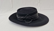 Vintage Damen Hut Schwarz –