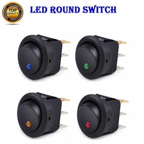 Wippschalter rund 12v led - wippschalter,