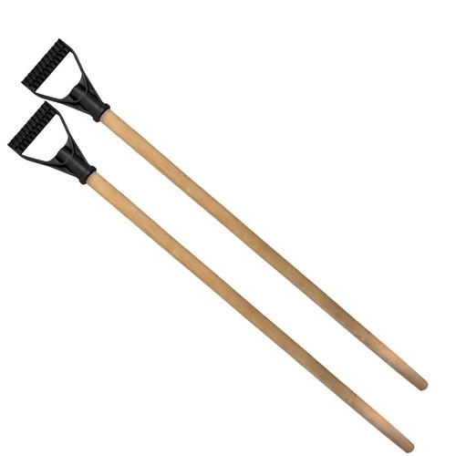 Holzstiel griff schwarz - holzstiel, d-griff