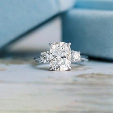 Verlobungsring 14 K Weißgold