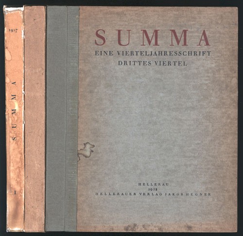 Summa eine - summa.,