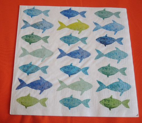 Lose servietten fische - 15,