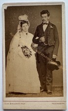 orig. CDV Foto Fotografie Frau