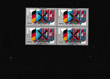 Bund Mi.1034  Andreaskreuz Viererblock mit Randstempel ,Gummi