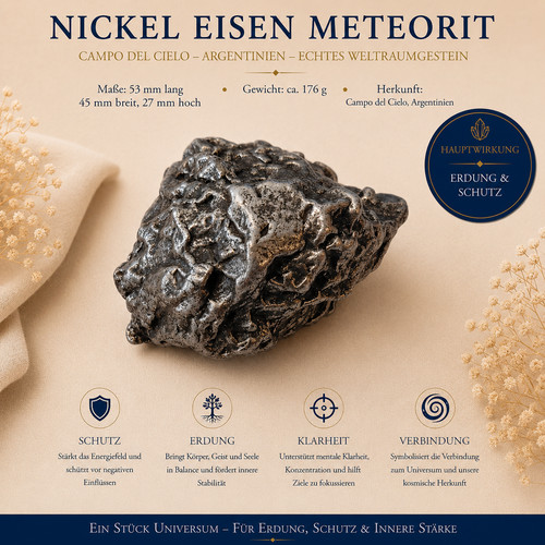 Campo del cielo meteorit - cielo, 176g