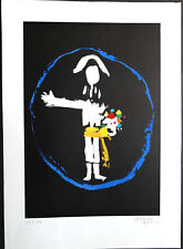 Herbert Leupin (1916-99) "Torero oder Pirrot" Original Farblithografie handsign.