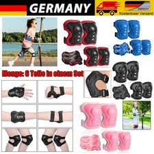 6stk Schutzausrüstung Set Protektoren Kinder Knieschoner Schoner Inline Skates`