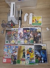 Nintendo Wii Konsole Weiß + 10 Spiele u. a. Pokemon Pokepark Zelda...