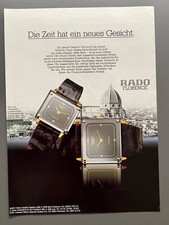 Rado Florence Die Zeit hat ein neues Gesicht 1984 Vintage Ad Werbung Reklame