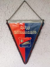 Alter Wimpel SpVgg UNTERHACHING / Höhe 40 cm Breite 26 cm