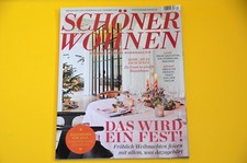 TOP Zeitschrift Schöner Wohnen Dezember 2022 Einrichten Weihnachten