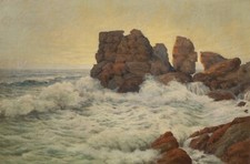 Ölgemälde Meeresbrandung an