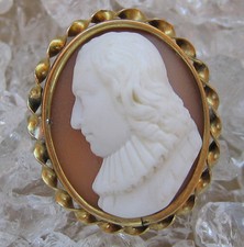 Gemmenbrosche Kamee Milton aus