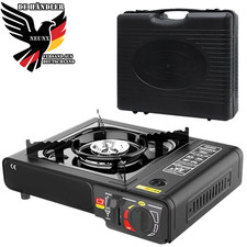 Gaskocher Campingkocher Gas Kocher Camping Herd Tischgrill Notfallkocher Koffer