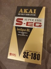 AKAI Super VHS SE-180 S-EQ Videokassette *Neu*Verschweißt* Leerkassette leer VCR